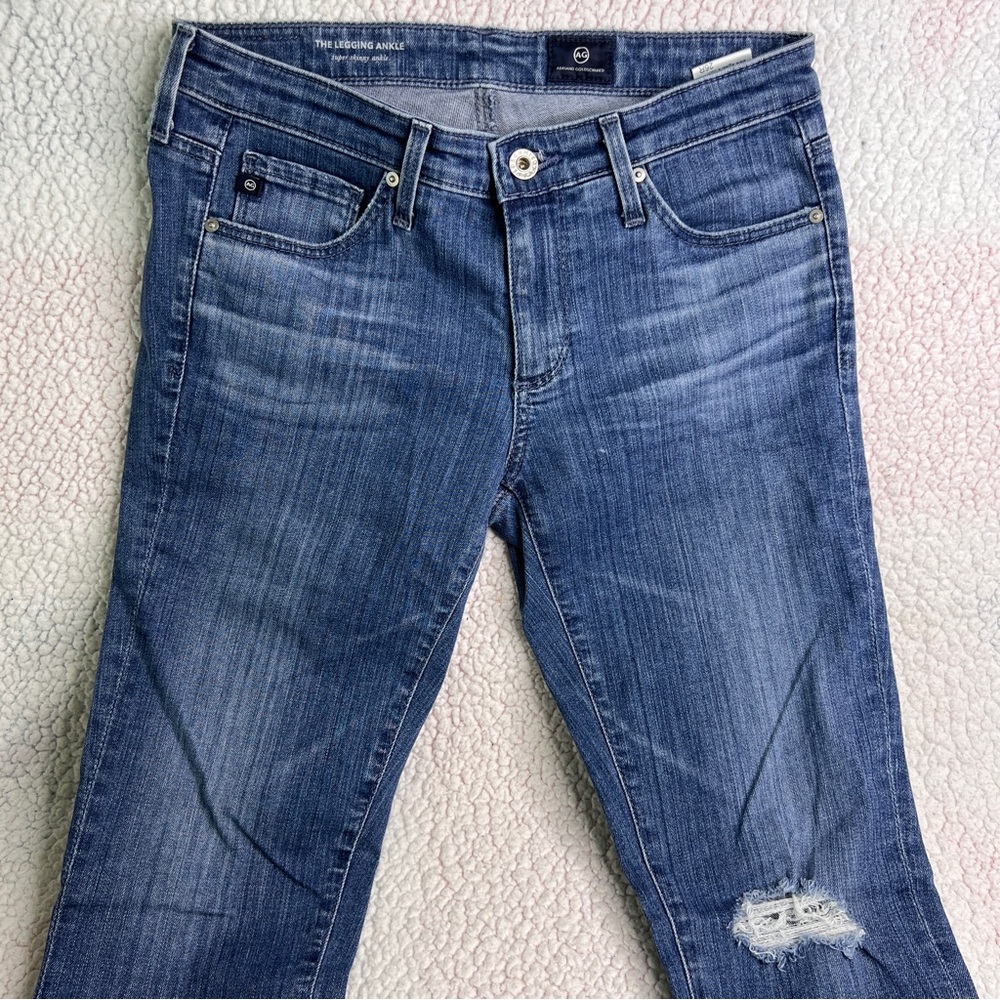 AG Adriano Goldschmied Jeans Women’s Legging Ankle 26R Medium Wash Super Skinny